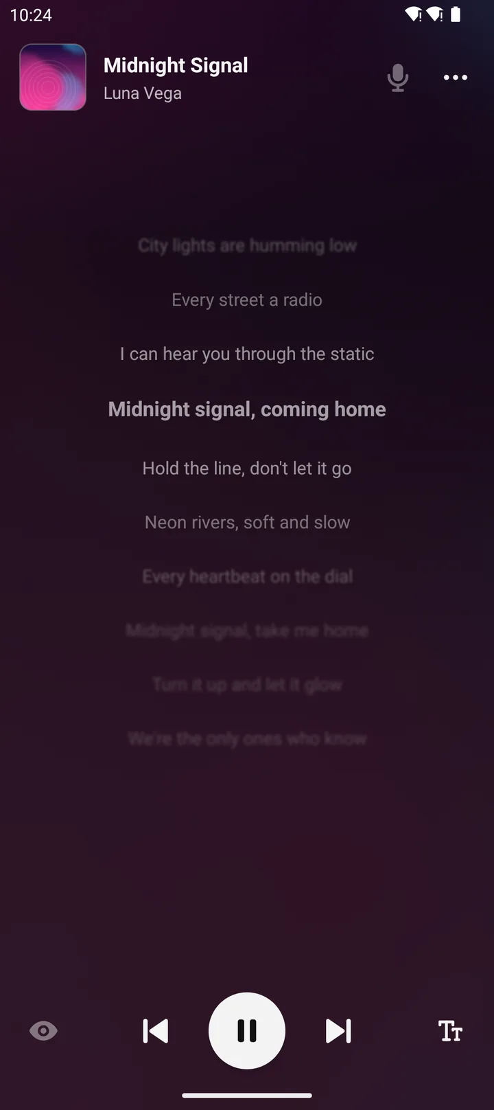 Letras sincronizadas en Apollo Player